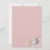 Invitation Mariage de Lace Pink Beach (Dos)