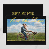 Invitation Mariage de l'affiche de cinéma vintage Enregistrer (Devant / Derrière)