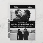 Invitation Mariage de l'affiche photogénique (Devant / Derrière)