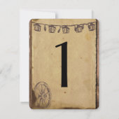 Invitation Mariage de lanterne en bois rustique de la grange (Dos)