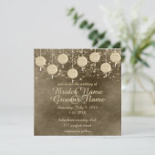 Invitation Mariage de lanternes d'ivoire (Debout devant)