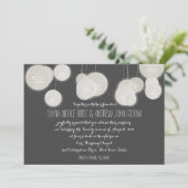 Invitation Mariage de lanternes en papier (Debout devant)
