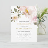 Invitation Mariage de l'aquarelle féminine (Debout devant)