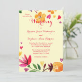 Invitation Mariage de l'aquarelle tropicale (Debout devant)