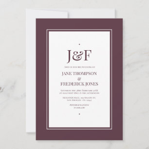 Invitation Mariage de laque cerise