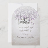 Invitation Mariage de l'Arbre à Coeur de Lavande dans un Pot (Dos)