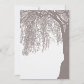 Invitation Mariage de l'arbre à saule de pleurs (Dos)