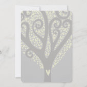 Invitation Mariage de l'arbre des coeurs (Dos)