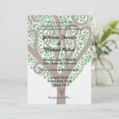 Invitation Mariage de l'arbre des coeurs (Debout devant)