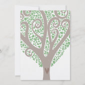 Invitation Mariage de l'arbre des coeurs (Dos)