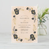 Invitation Mariage de l'arche de Fleur Noire (Debout devant)
