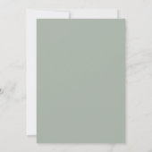 Invitation Mariage de Laurier Lumineux Sage (Dos)