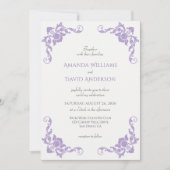 Invitation Mariage de lavande de Lilac (Devant)