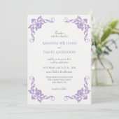 Invitation Mariage de lavande de Lilac (Debout devant)