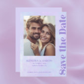 Invitation Mariage De Lavande Minimale Moderne Enregistrer La