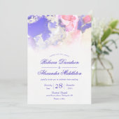 Invitation Mariage de lave-encre pour bijoux éthérées (Debout devant)