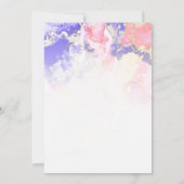 Invitation Mariage de lave-encre pour bijoux éthérées (Dos)