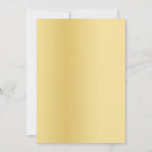 Invitation Mariage de l'effet de lumière or (Dos)