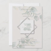 Invitation Mariage de l'Eucalyptus argenté (Devant)