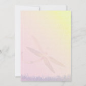 Invitation Mariage de libellules romantique du jardin (Dos)