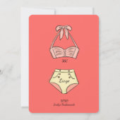 Invitation Mariage de lingerie Afro-Américaine (Dos)