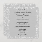 Invitation Mariage de livre blanc gris (Devant / Derrière)