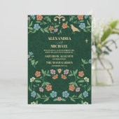 Invitation Mariage de livres vintage (Debout devant)