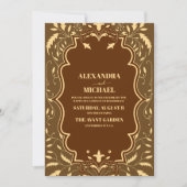 Invitation Mariage de livres vintage (Devant)