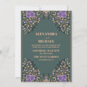 Invitation Mariage de livres vintage (Devant)