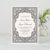 Invitation Mariage de livres vintage (Debout devant)