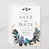 Invitation Mariage de l'modèle Rustic Text Enregistrer la dat (Devant)