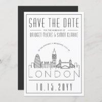 Mariage de Londres | Horizon stylisé Enregistrer l