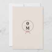 Invitation Mariage de l'Ouest Russe Mariage de Cowboy (Dos)