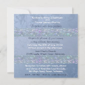 Invitation Mariage de l'ours en peluche et de la mariée (Dos)