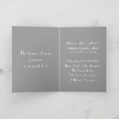Invitation Mariage de lunettes de Champagne Classy (Intérieur)