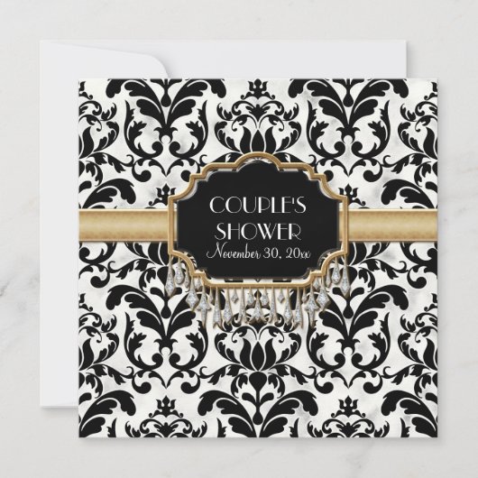 Invitation Mariage de lunettes dorées vieilles et démontées (Devant)