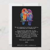 Invitation 🌈 mariage de l'unité éternelle LGBTQ (Dos)