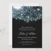 Invitation Mariage de lustre moderne en verre cristal (Devant)