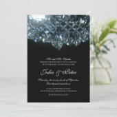 Invitation Mariage de lustre moderne en verre cristal (Debout devant)