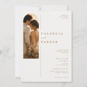 Invitation Mariage de Luxe à Portrait Arqué (Devant)