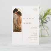 Invitation Mariage de Luxe à Portrait Arqué (Debout devant)