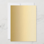 Invitation Mariage de luxe botanique élégant et floral blanc (Dos)