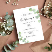 Invitation Mariage de luxe botanique Eucalyptus