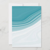 Invitation Mariage de luxe en marbre bleu (Dos)