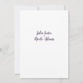 Invitation Mariage de luxe géométrique (Dos)