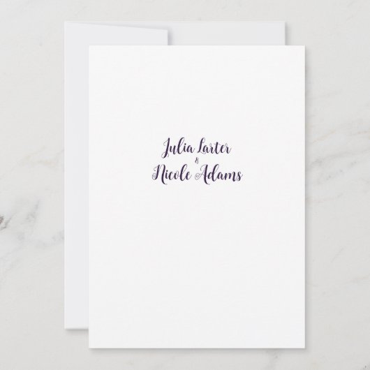 Invitation Mariage de luxe géométrique (Dos)