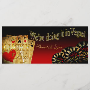 INVITATION MARIAGE DE LUXE METALLIC ICE DE LYNN À LAS VEGAS
