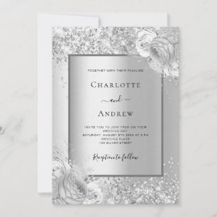 Invitation Mariage de luxe monochrome