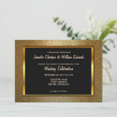 Invitation Mariage de luxe sophistiqué moderne de parties (Debout devant)