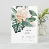 Invitation Mariage de Magnolia tropicale (Debout devant)